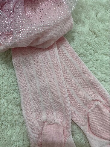 Kız çocuk pembe kilotlu çorap - Görsel 3