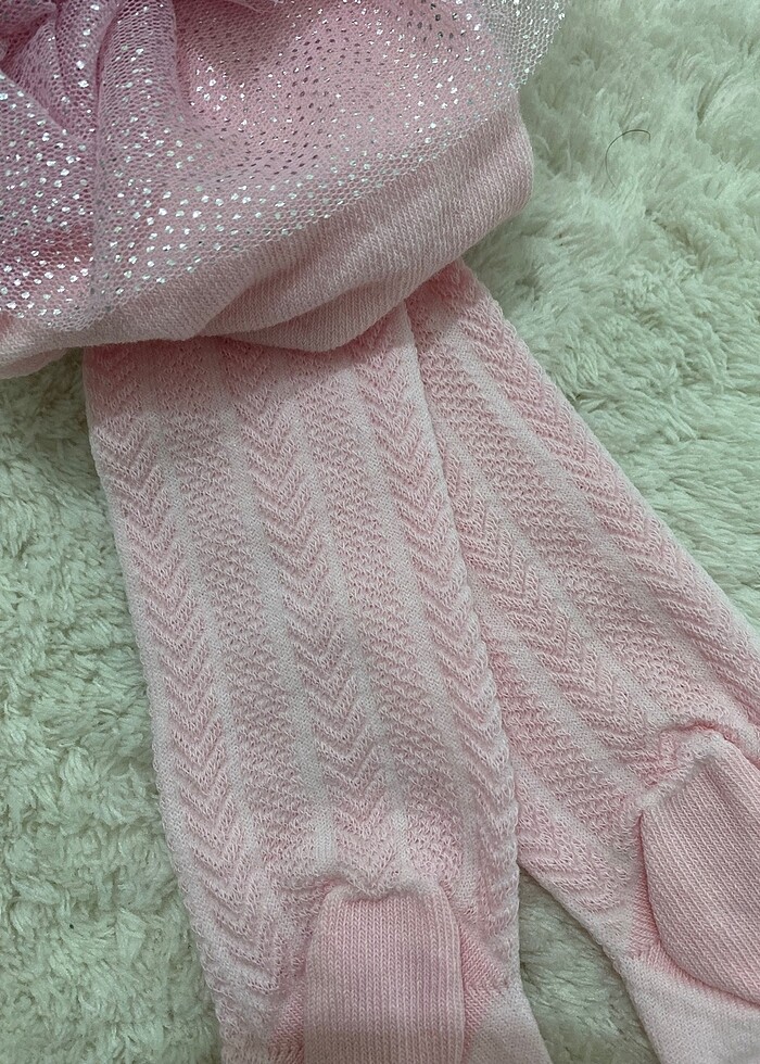 Kız çocuk pembe kilotlu çorap - Görsel 3