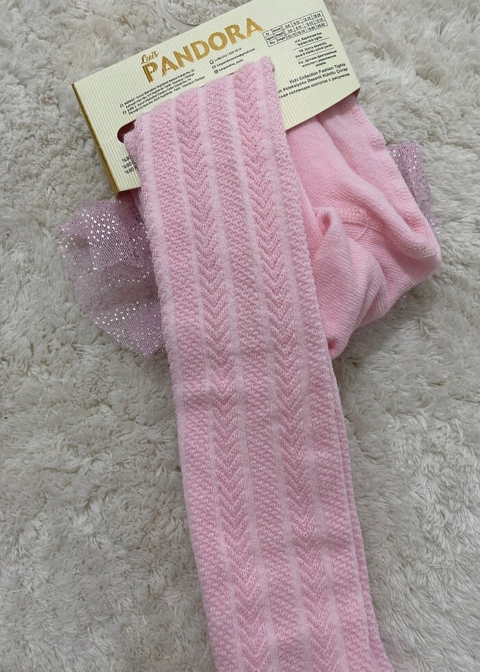Kız çocuk pembe kilotlu çorap - Görsel 5