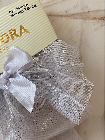 Kız Çocuk Beyaz Külotlu Çorap - Görsel 3