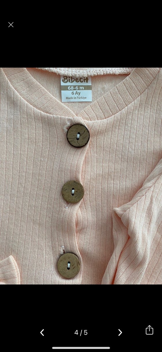 Dantel Detaylı Pembe Bebek Takımı - Görsel 4