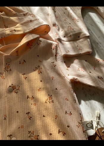 Bebek Kız Uzun Kollu Pembe 3'lü Takım - Görsel 3