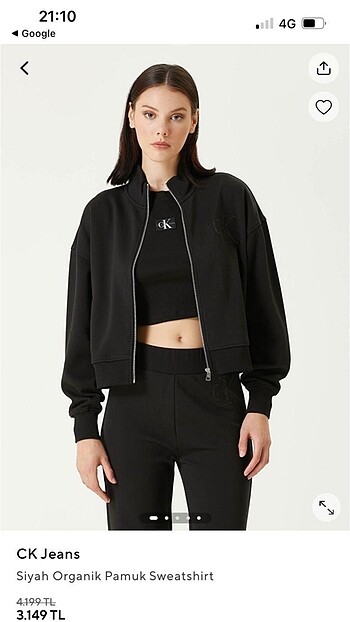 Calvin Klein Ck nakış detaylı sweatshirt