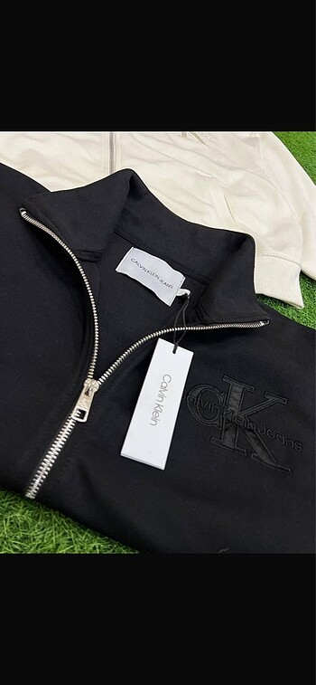 m Beden siyah Renk Ck nakış detaylı sweatshirt