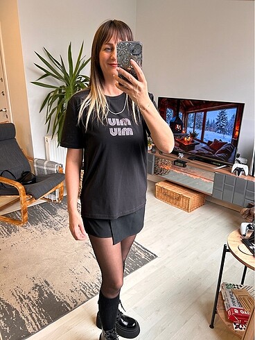 m Beden siyah Renk Miu miu tshirt
