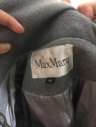 Max Mara Gri Kaşe Kaban Max Mara Kaban %80 İndirimli - Gardrops