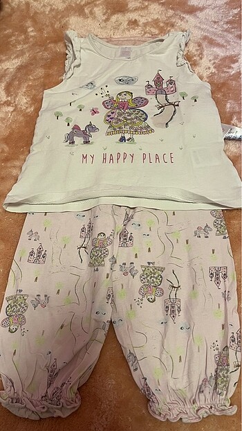 6 Yaş Beden Kız çocuk pijama takımı