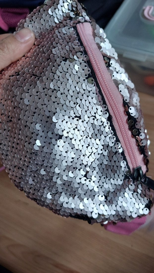 Pullu Gri Yılan Desenli Kız Çantası - Görsel 2