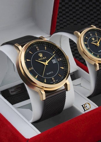 Rolex Erkek Modern Klasik Siyah Saat