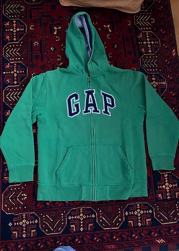 Gap Yesil Kapusonlu Cocuk Sweatshirt