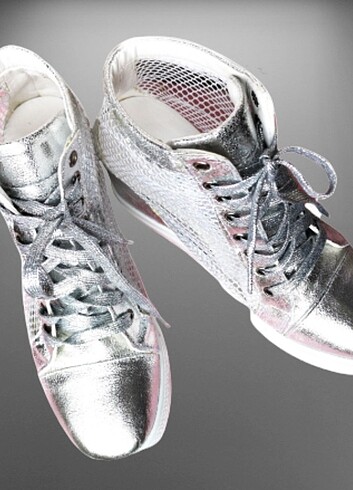 SOHO GÜMÜŞ DOLGU TPPUK KADIN SPOR AYAKKABI - Görsel 5