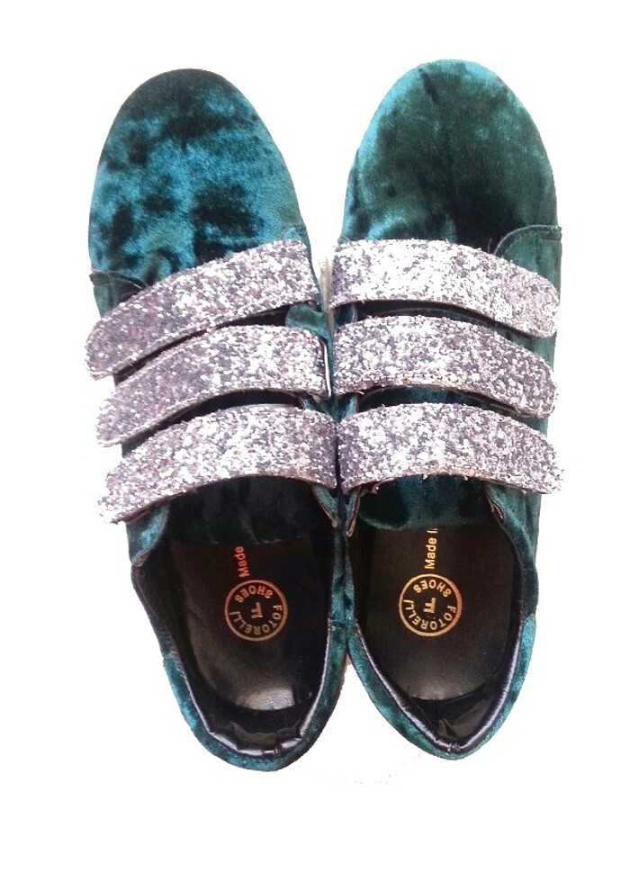 FOTORELLİ SHOES KADİFE LADIN SPOR AYAKKABI - Görsel 3