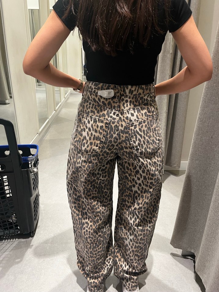 Kadın Pantolon leopar balon fit - Görsel 3