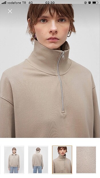 l Beden camel Renk Sweatshirt