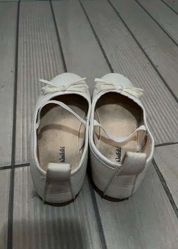 Kız Çocuk Beyaz Babet Ayakkabı - Görsel 4