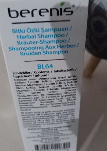 Berenis Bitki Özlü Kepek Şampuanı - Görsel 4