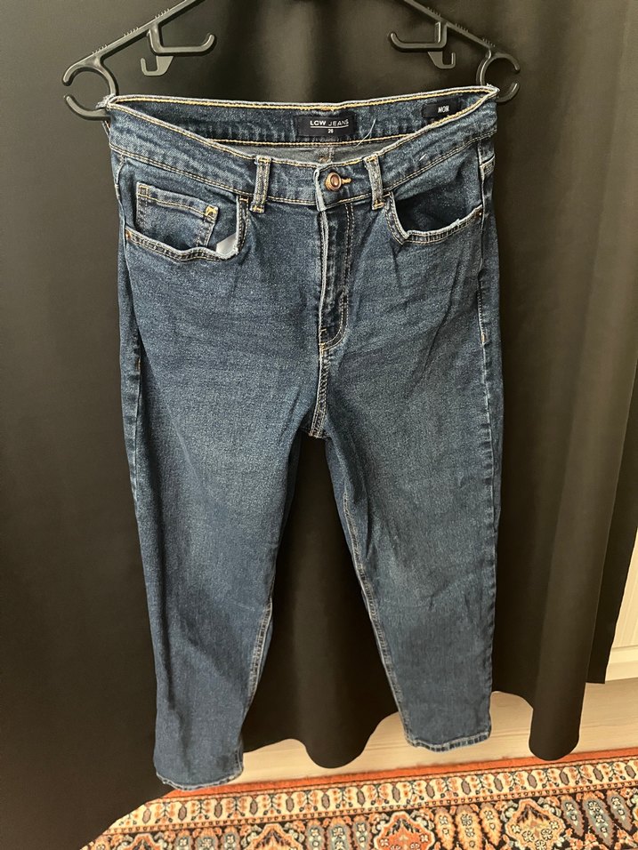 Koyu Mavi Mom Denim Jean — görsel 2/5