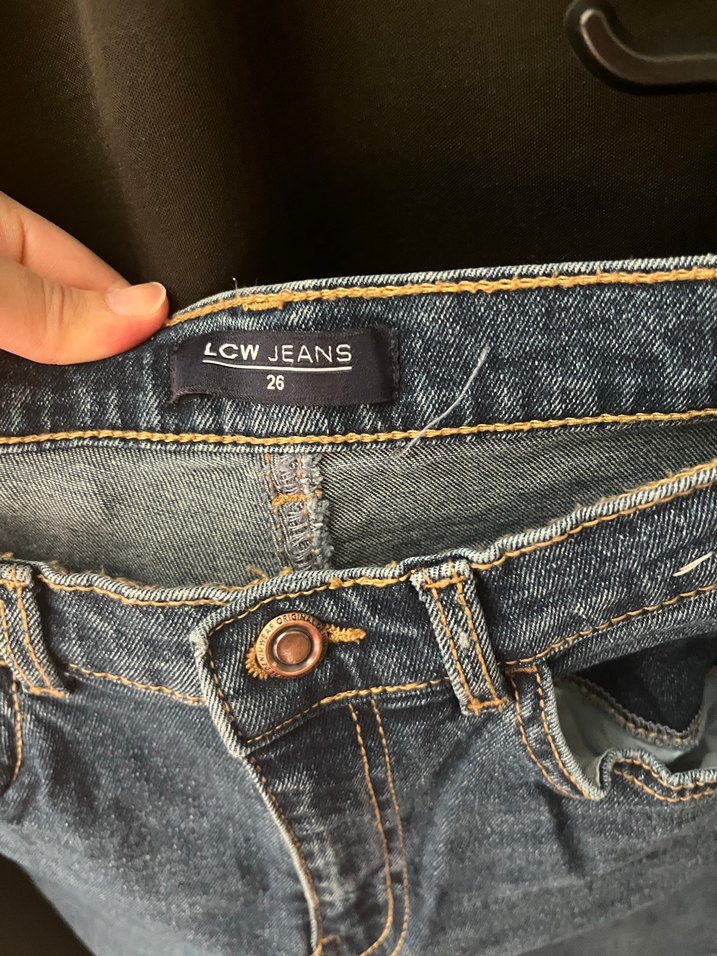 Koyu Mavi Mom Denim Jean — görsel 3/5