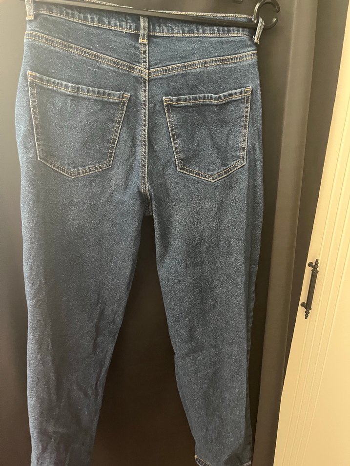 Koyu Mavi Mom Denim Jean — görsel 4/5