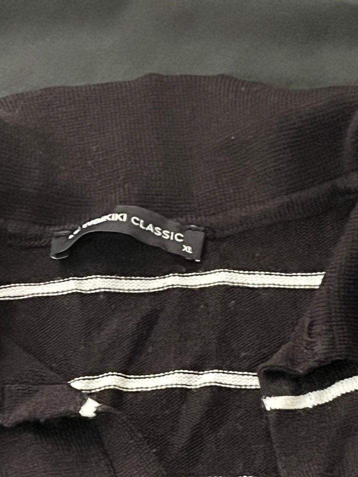 Çizgili Siyah Polo Tişört — görsel 3/4