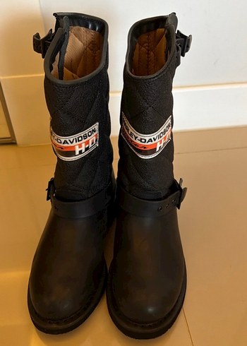 Harley Davidson Siyah Deri Biker Bot