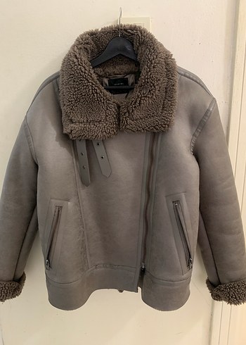 Kahverengi Kadın Deri Kürklü Ceket - Görsel 6