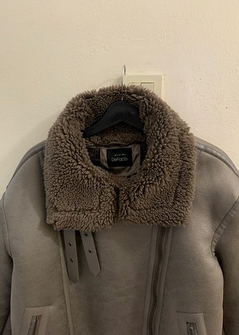 Kahverengi Kadın Deri Kürklü Ceket - Görsel 7