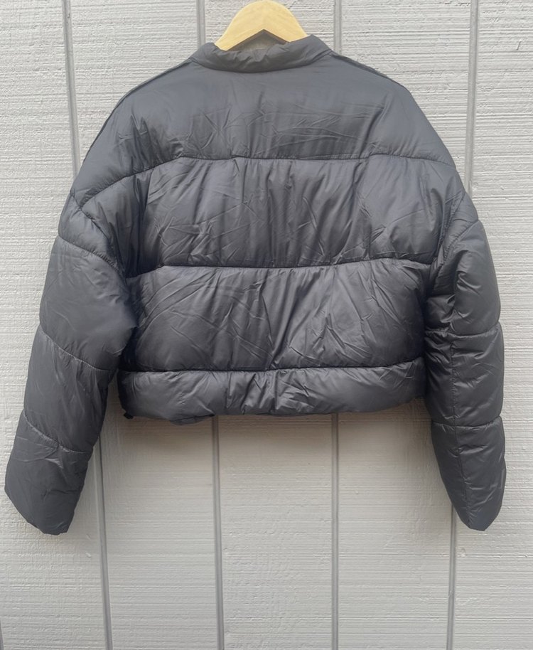 Siyah Mini Kadın Kışlık Mont - Görsel 2