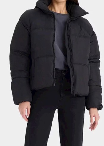 Siyah Midi Kadın Kışlık Mont - Görsel 2