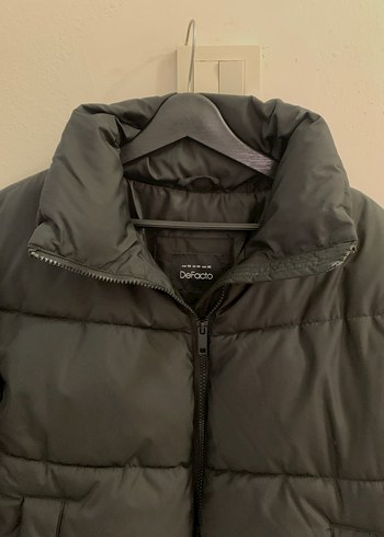 Siyah Midi Kadın Kışlık Mont - Görsel 6