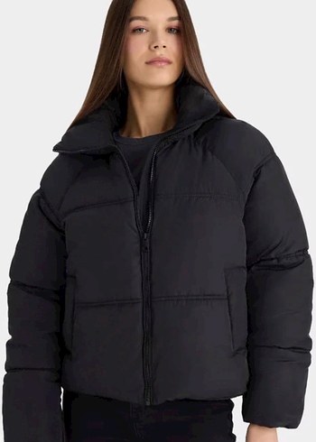 Siyah Midi Kadın Kışlık Mont - Görsel 4