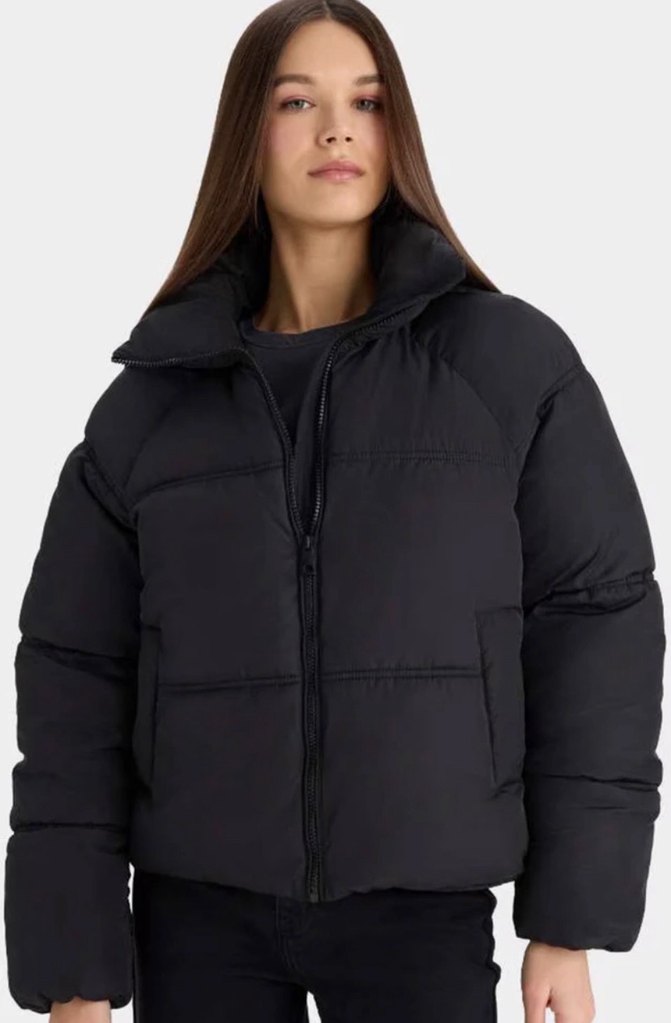 Siyah Midi Kadın Kışlık Mont - Görsel 4