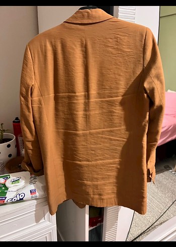 Bej Süet Kadın Ceket - Zara - Görsel 3