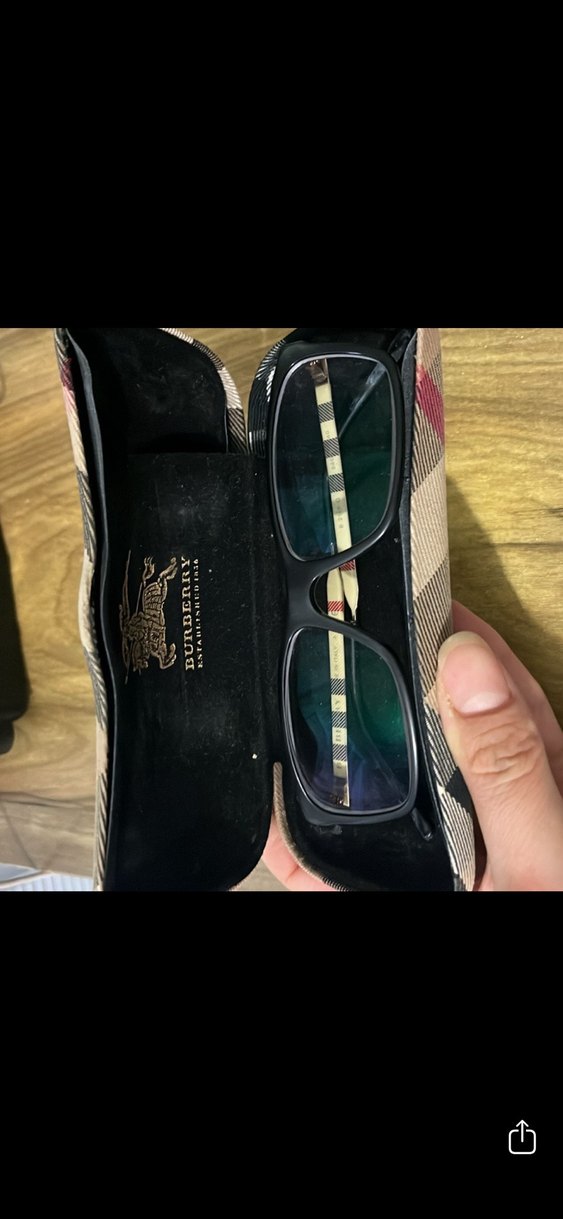 Burrbery Siyah Fermuarlı Klasik Kadın Gözlüğü - Görsel 5