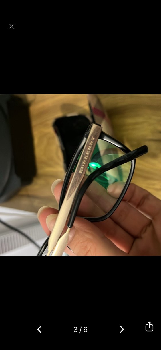 Burrbery Siyah Fermuarlı Klasik Kadın Gözlüğü - Görsel 3