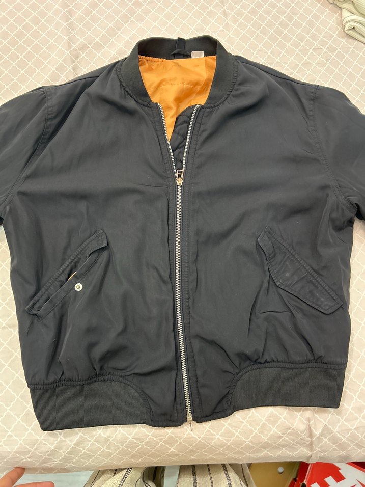 H&M siyah bomber ceket — görsel 3/6
