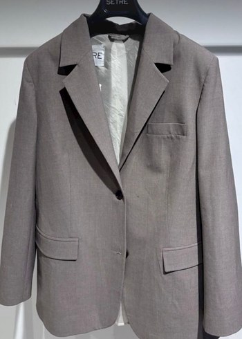 Setre Marka Sik Ve Rahat Gri Blazer Ceket