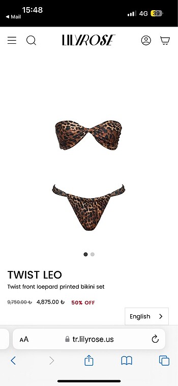 LILYROSE Leopar Bikini