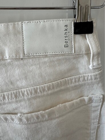 m Beden Bershka ekru kot pantolon