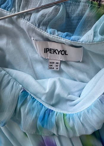 m Beden İpekyol şifon elbise