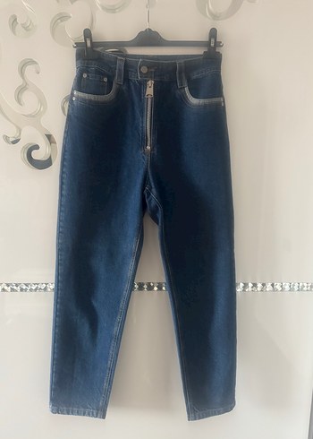 Beymen Bo Po Koyu Mavi Yuksek Bel Denim Jean