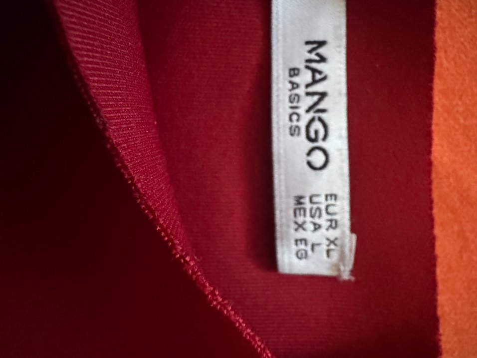 Mango Bordo İnci Detaylı Uzun Kollu Bluz — görsel 5/6