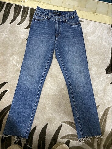 Maria Koyu Mavi Flare Jean