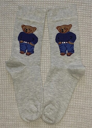 Teddy bear happy socks çorap