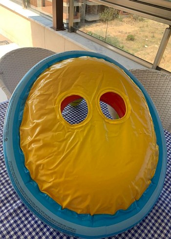 Renkli Çocuk Şişme Havuz ve Can Simidi - Görsel 4