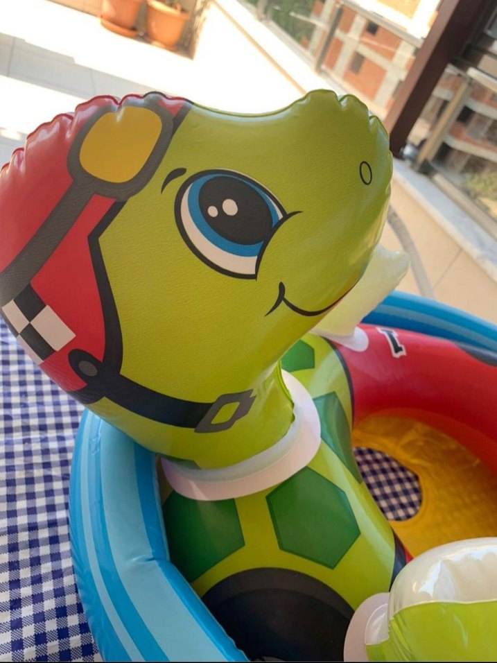 Renkli Çocuk Şişme Havuz ve Can Simidi - Görsel 2