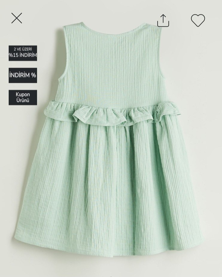 lcw kız çocuk müslin elbise - Görsel 5