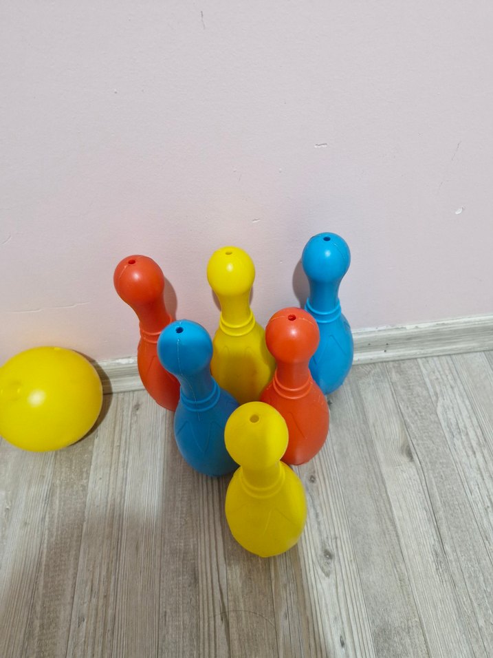 Renkli Plastik Bowling Seti - Görsel 2