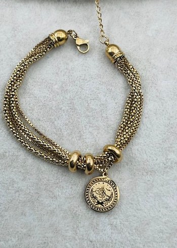 Accessorize  Altin Tonlu Coklu Zincirli Vintage Bileklik