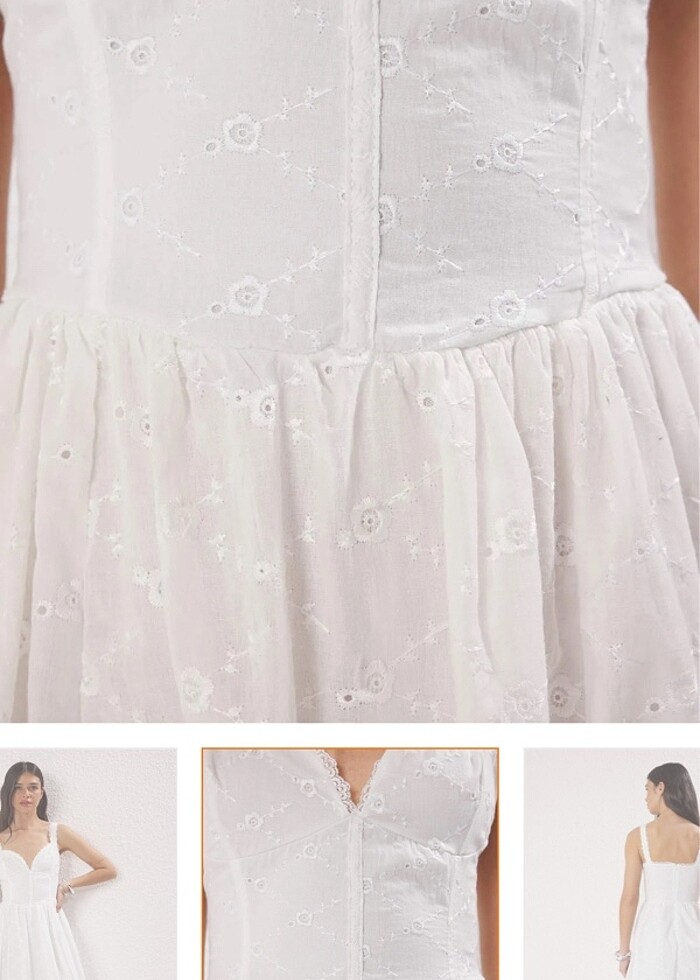 Beyaz elbise - Görsel 4